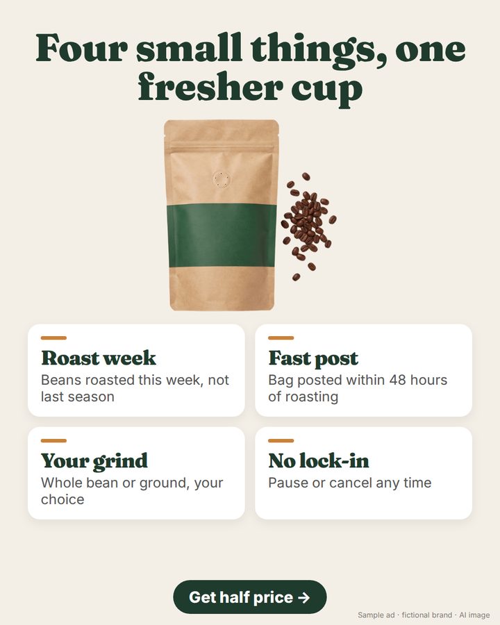 Example ad from a demo brand